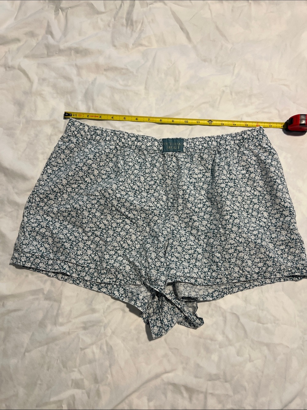 Victoria's Secret Teal Floral Boxer Lounge Shorts